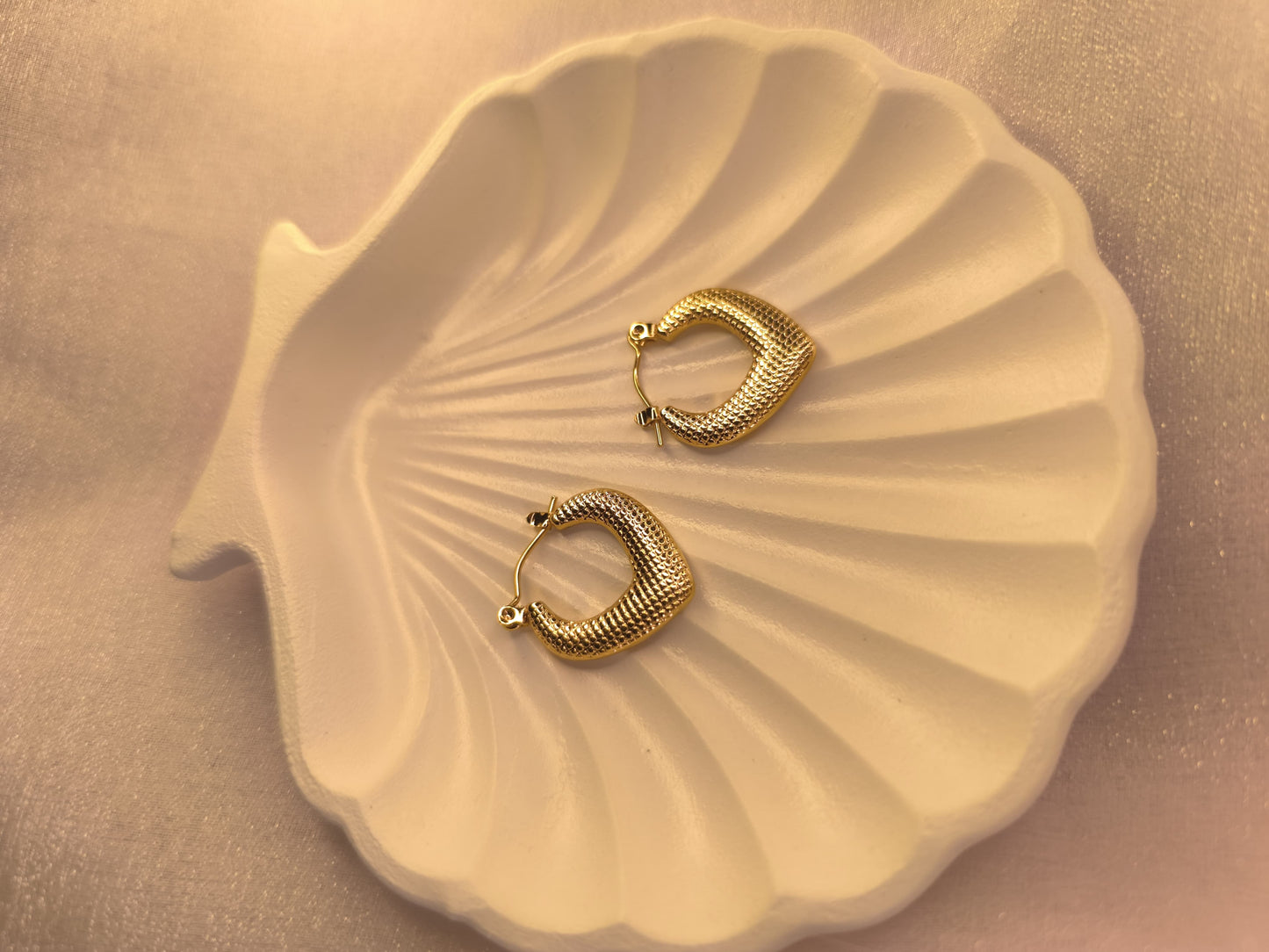 Cushion Chic Heart Hoops