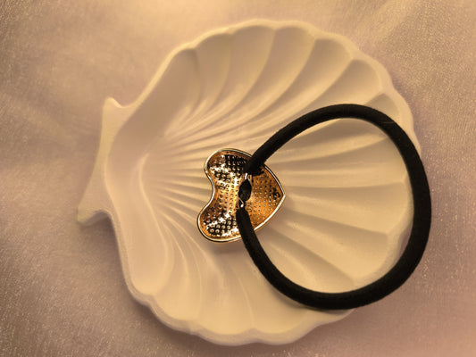 Liquid Love Hair Tie – Asymmetrical Gold Heart