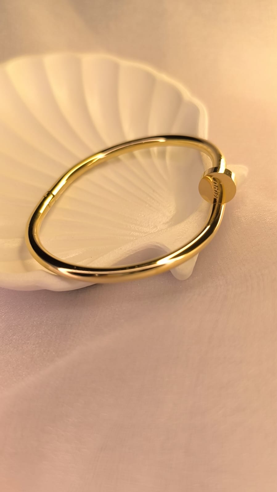 Nail’d It Gold Cuff – Bold Minimalist Edition