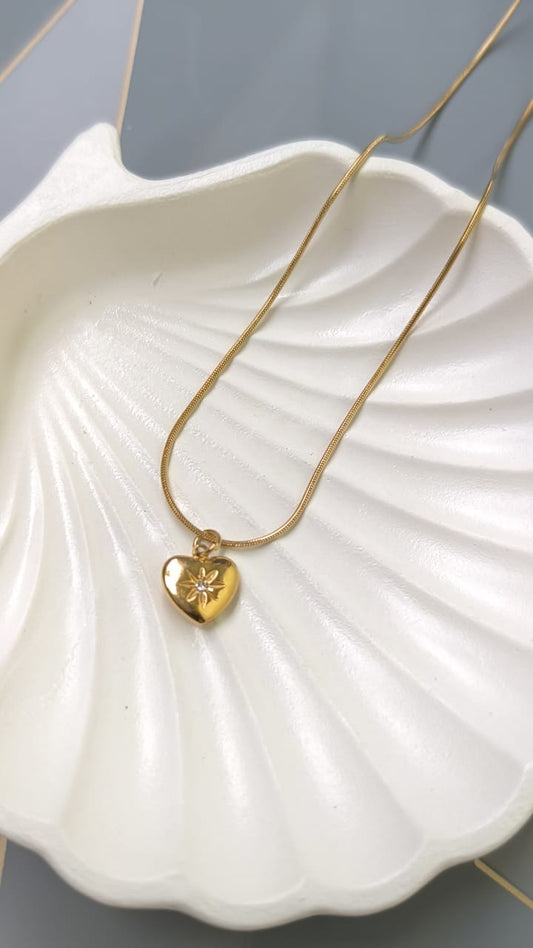 Star Heart Pendant Necklace