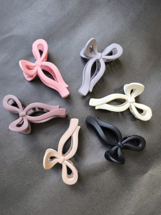Matte Bow Claw Clips – Coquette Core