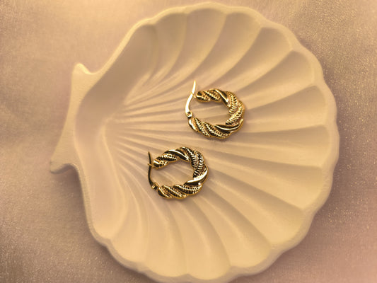 Braided Gleam Hoops