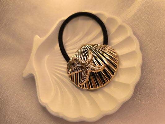 Seashell Star Hair Tie – Coastal Chic Charm