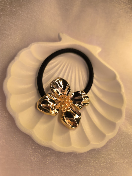 Sunflare Bloom Hair Tie – Sculpted Petal Edition