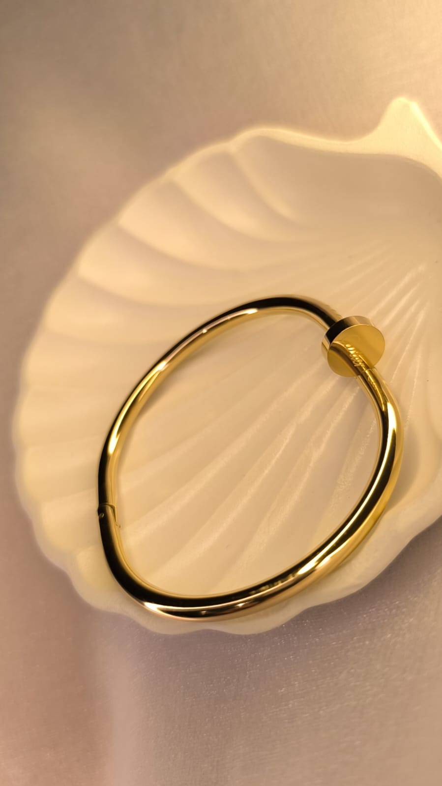 Nail’d It Gold Cuff – Bold Minimalist Edition