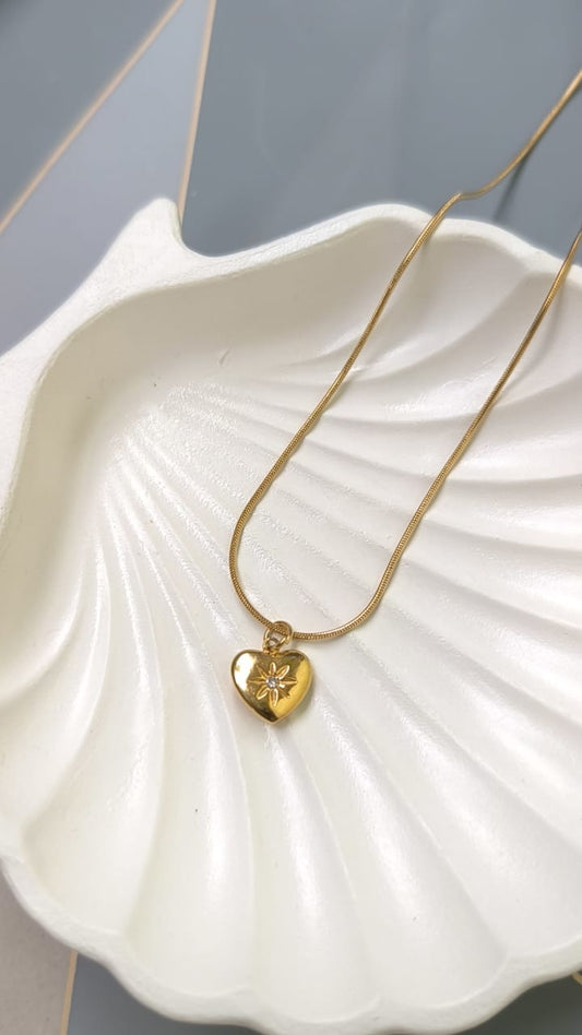 Star Heart Pendant Necklace
