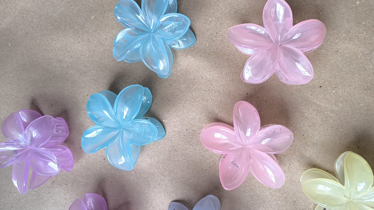 Pastel Flower Claw Clip - Big Size