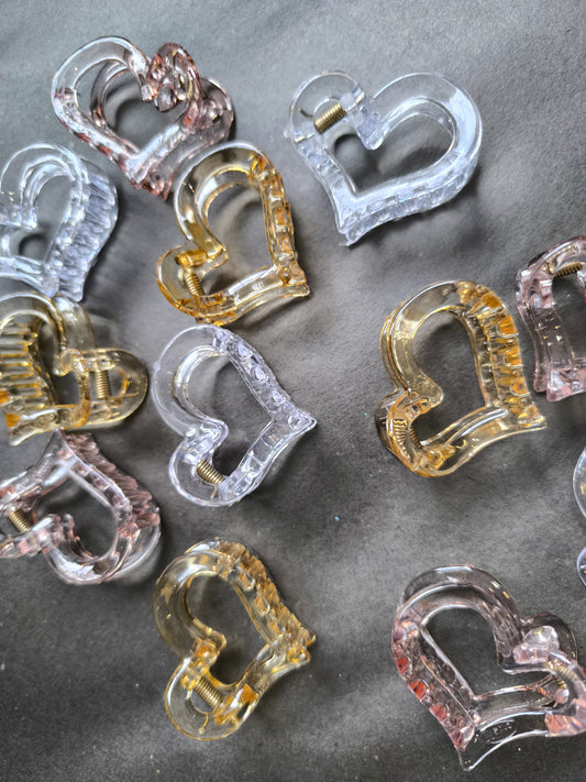 Crystal Heart Mini Clips – LoveLock Edition