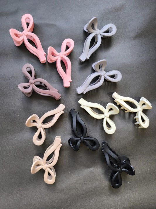 Matte Bow Claw Clips – Coquette Core