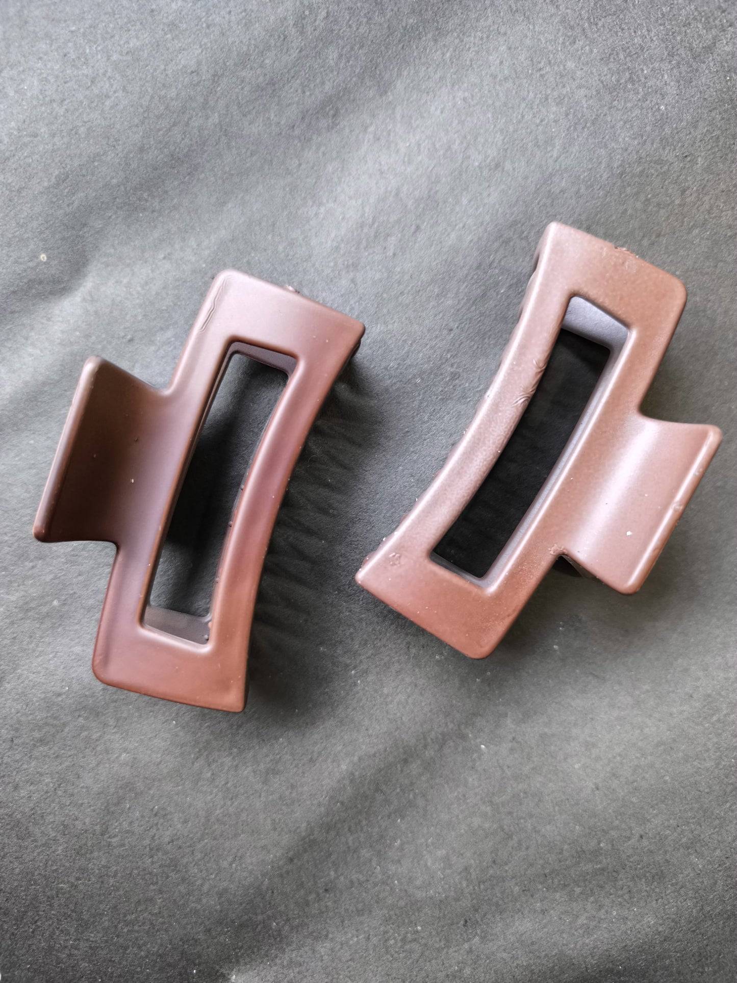 Soft Matte Block Claw Clips – Neutral Bae