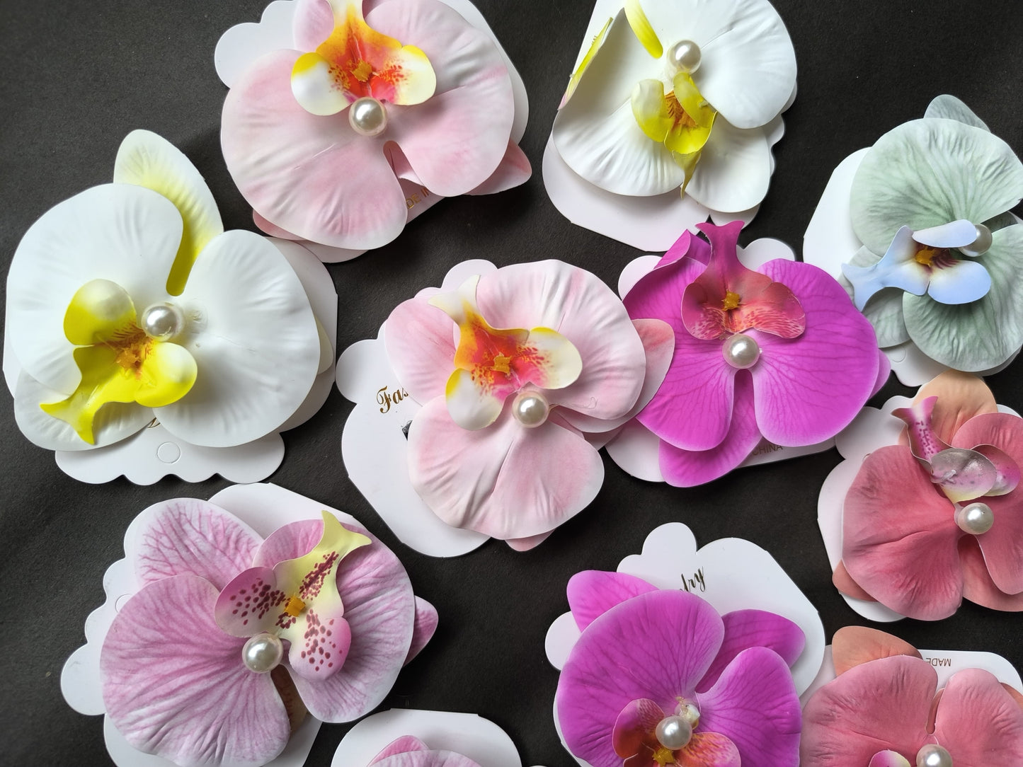 Orchid Flower Hair Clip